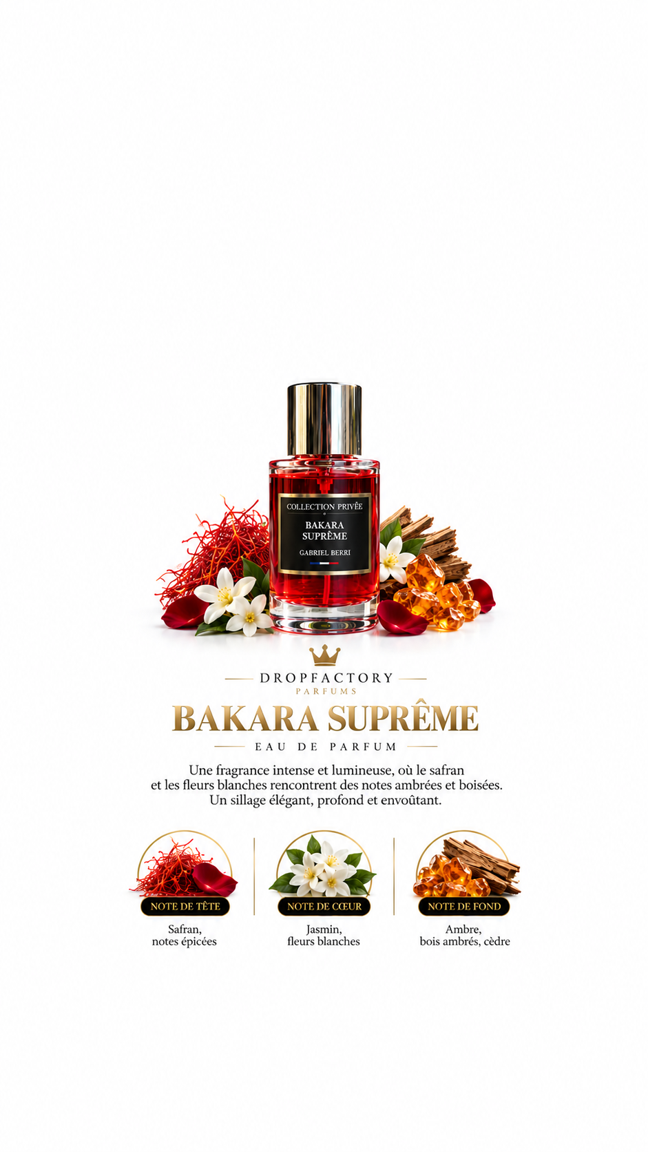 Bakara Suprême Collection Privée Gabriel Berri 50 ml Eau de Parfum Mixte
