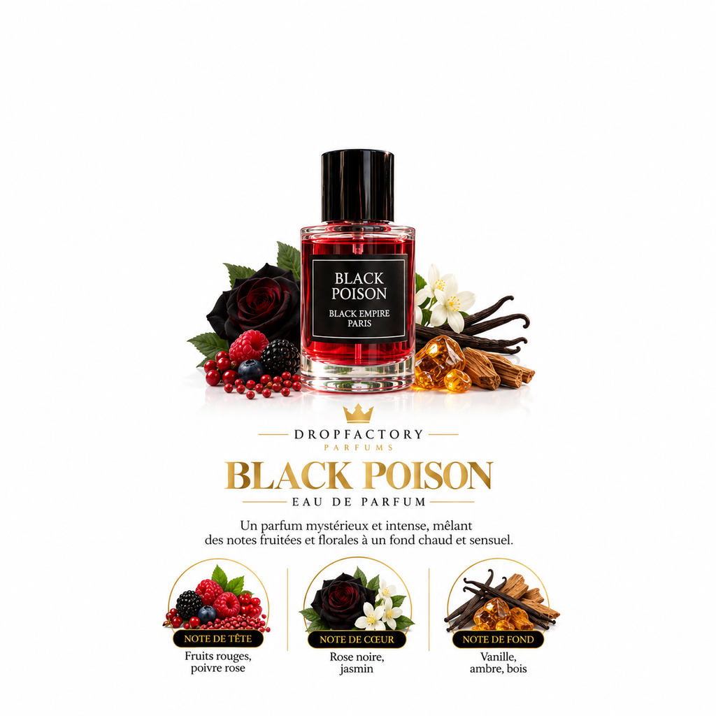 Black Poison – Eau de Parfum Femme - Black Empire Paris 50ml
